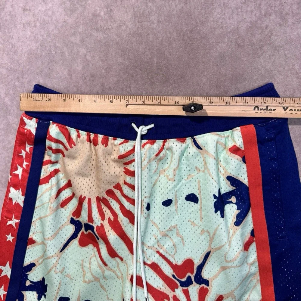 Jordan Quai 54 Diamond Shorts Mens Large Blue Red White Mesh CK9527-455
